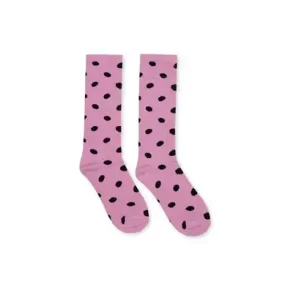 A Monday Kikki Socks Mini Dot Print Mauve Mist
